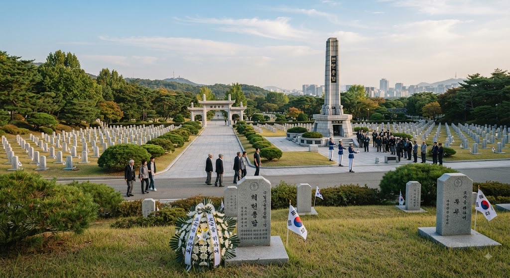 국가유공자 국립묘지의 모습