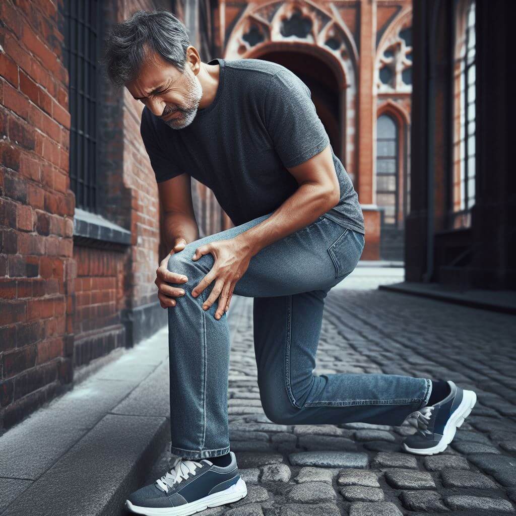 무릎관절염 통증 이미지