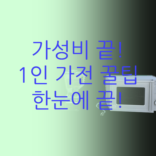 1인 가구 가전 비교 가성비 끝판왕 ..
