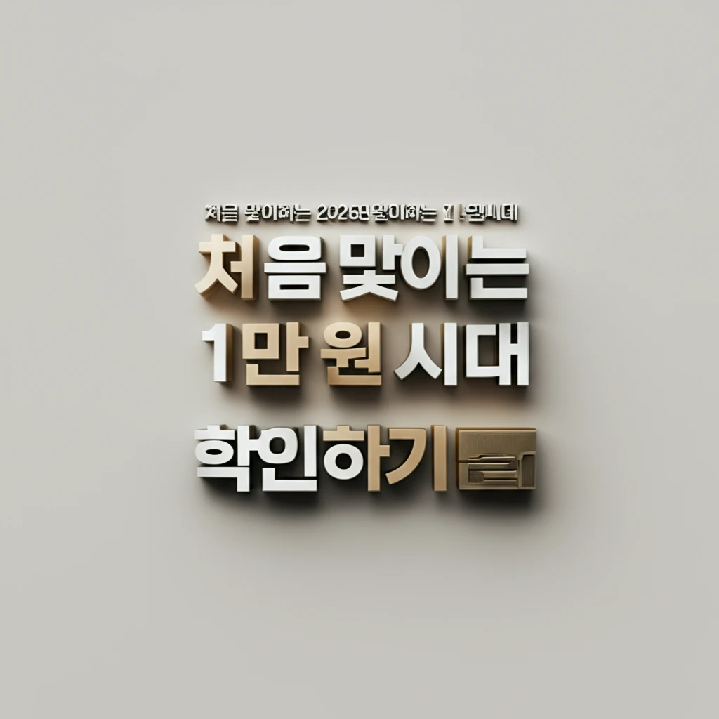 2026년 최저임금 10240원 확정..