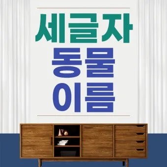 세글자 동물이름 모두 모여라 세글자 파충류 곤충 바다생물 총정리_2