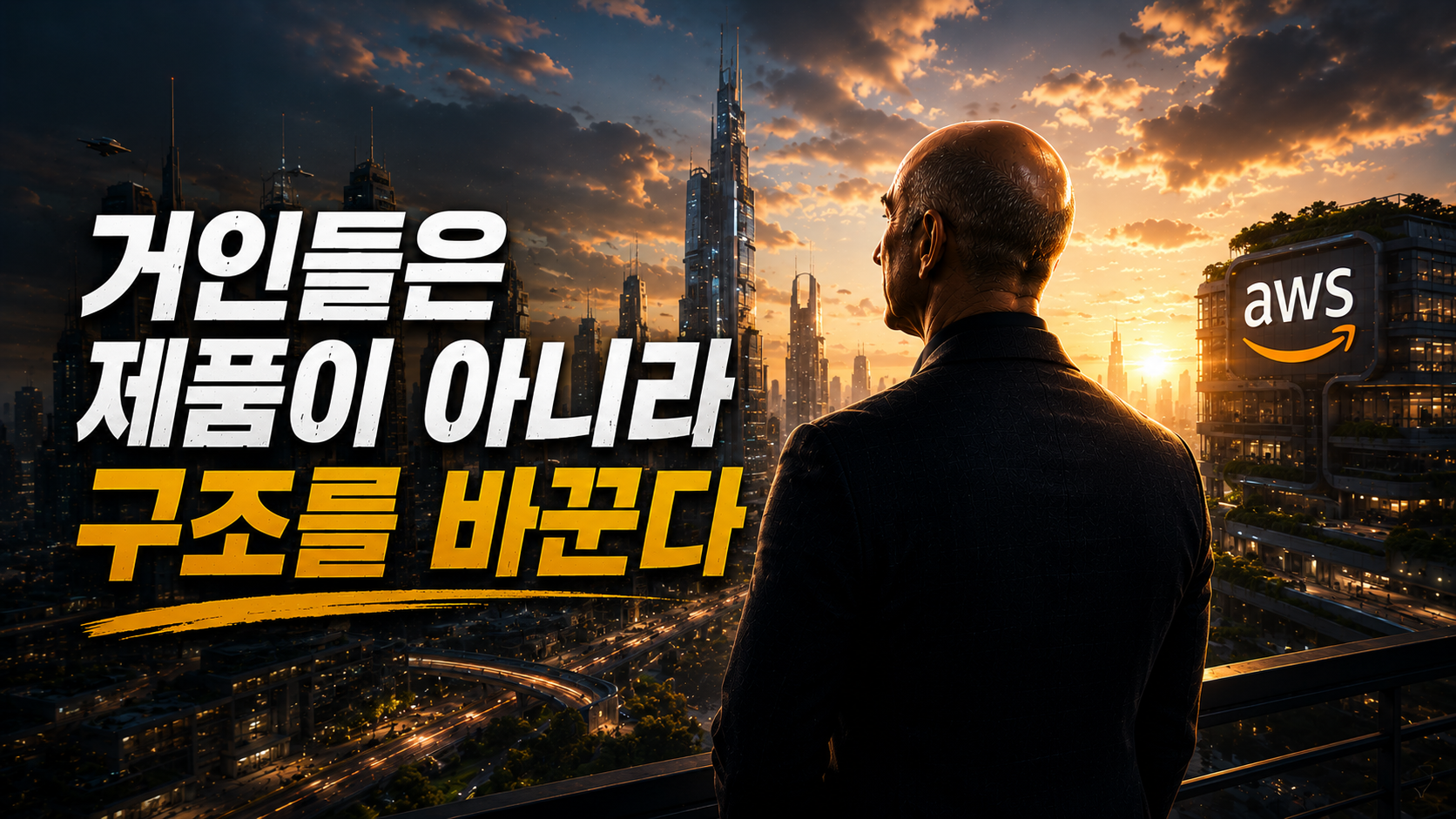 Visionary leader overlooking a futuristic city