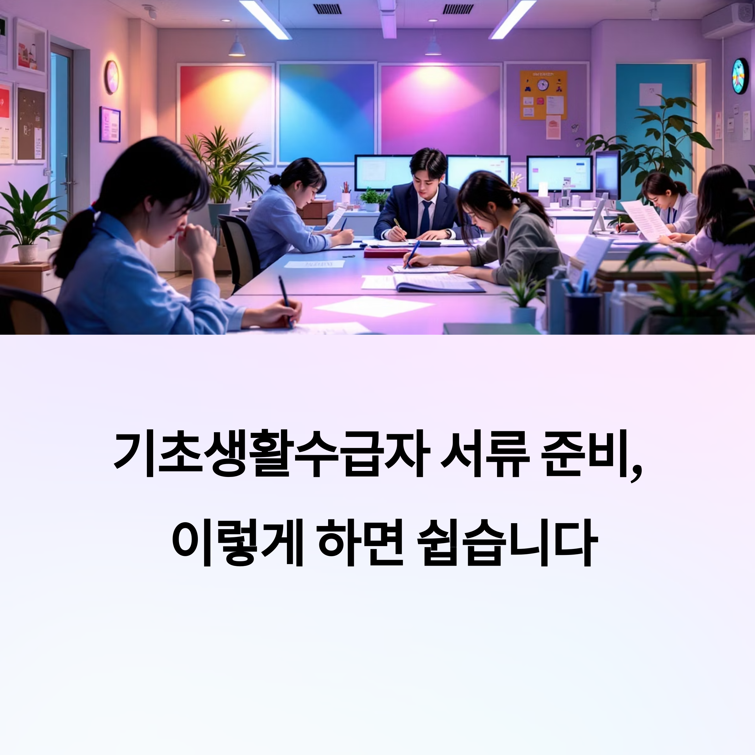 기초생활수급자 서류