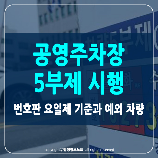공영주차장 5부제 썸네일