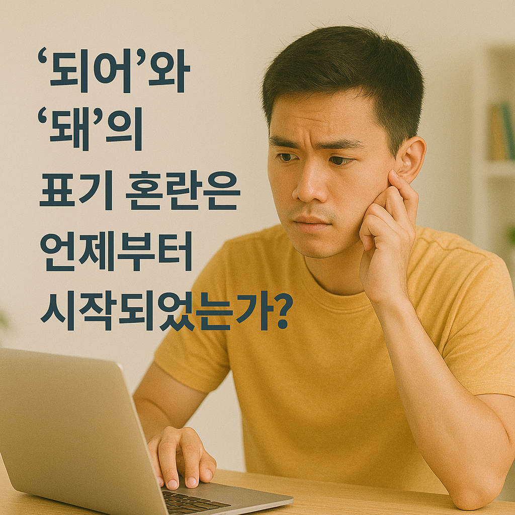 되어와 돼의 표기 혼란 시기