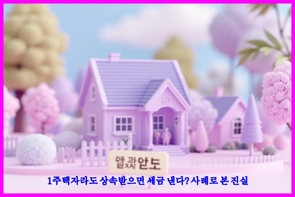1주택자라도 상속받으면 세금 낸다? 사례로 본 진실
