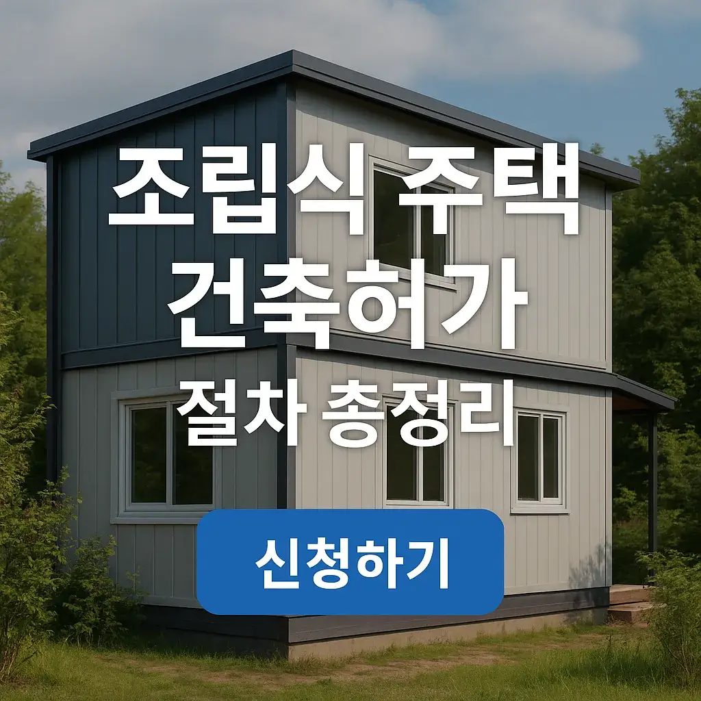 조립식 주택 건축허가 절차