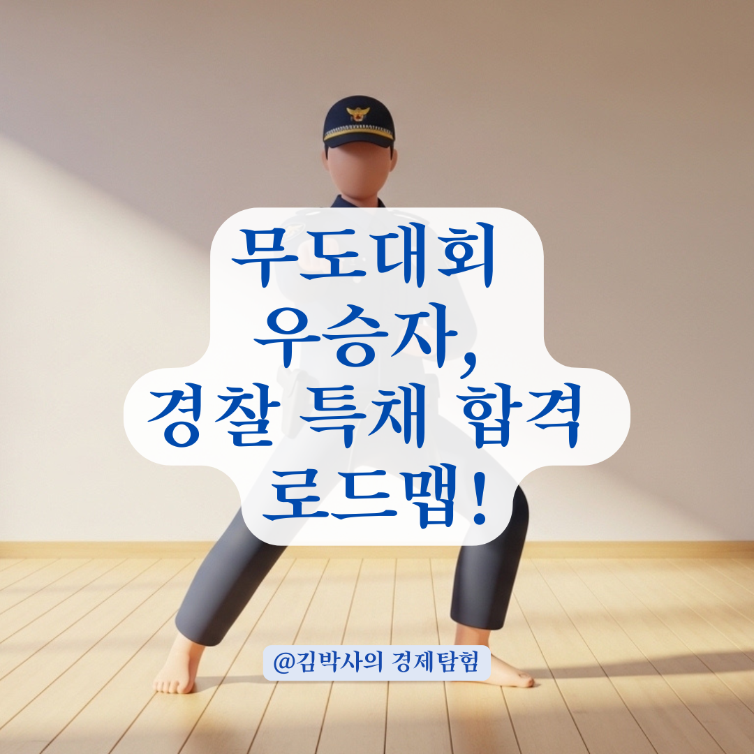 무도대회 우승하면 바로 경찰? 특채 합격 필수 관문 총정리!