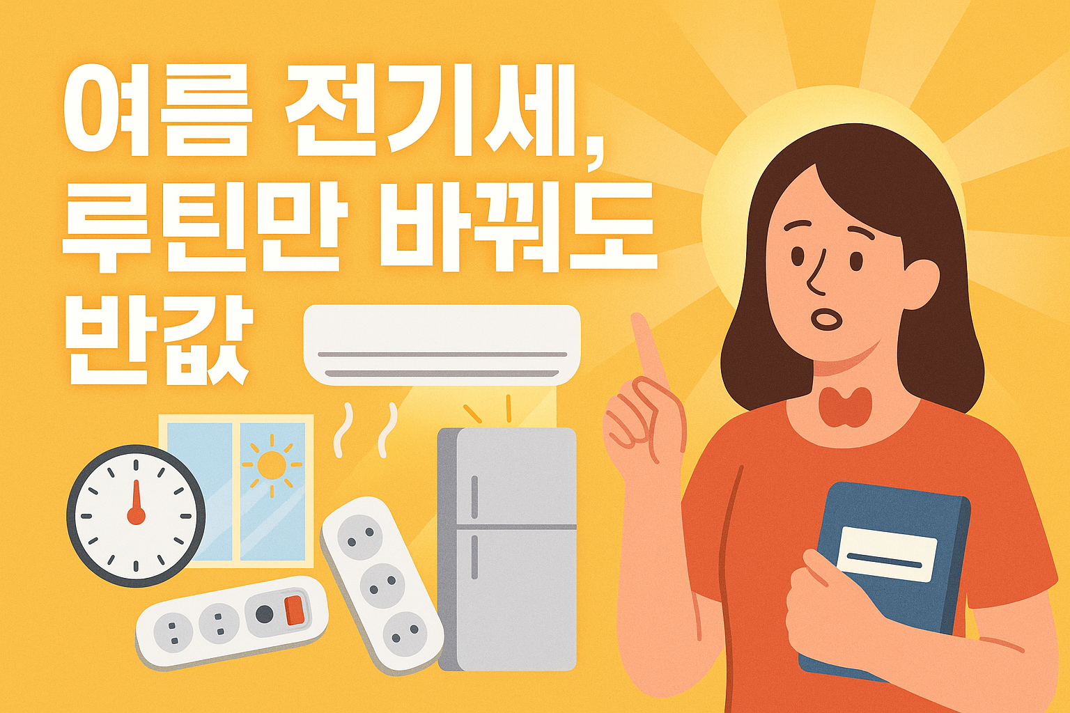 여름 전기세 줄이는 루틴 5가지