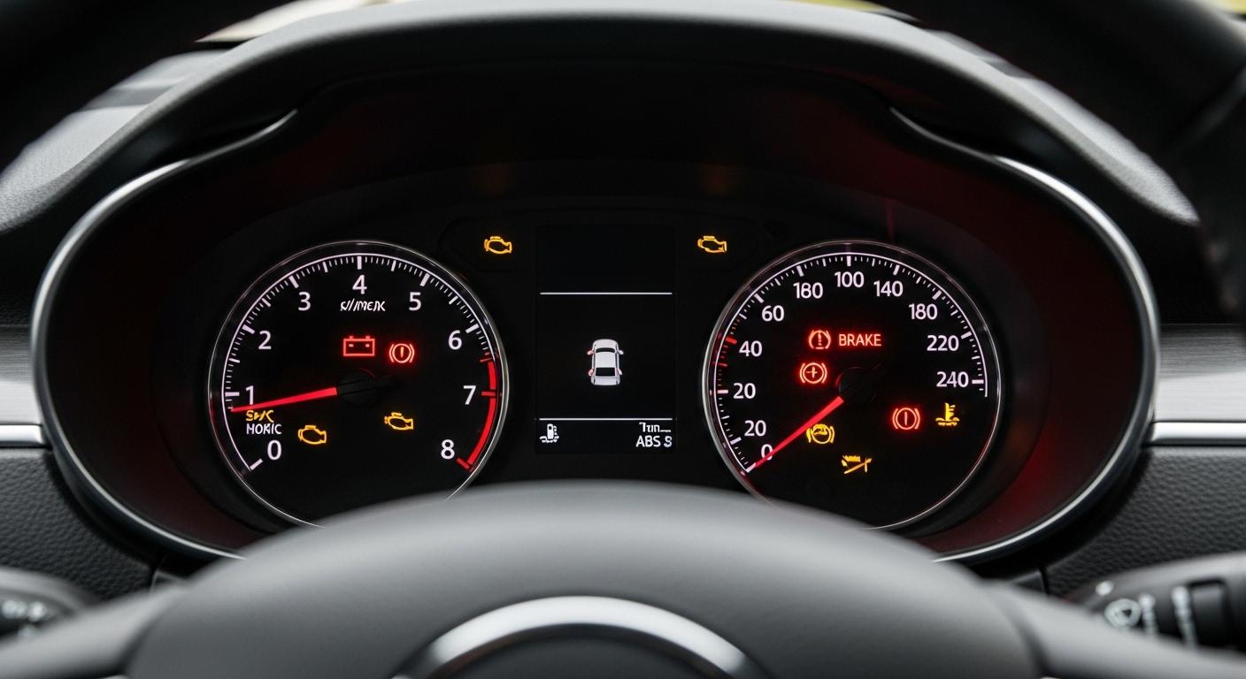 자동차경고등 적색