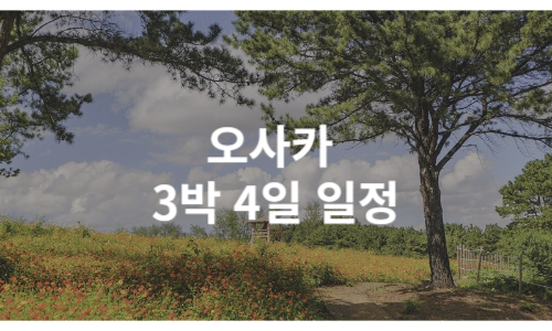오사카 3박4일 썸네일