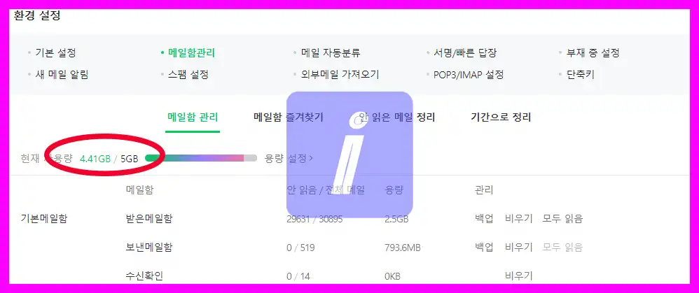 네이버 메일 용량 늘리는 초간단 2가지 방법