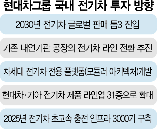 현대차그룹 국내 전기차 투자 방향