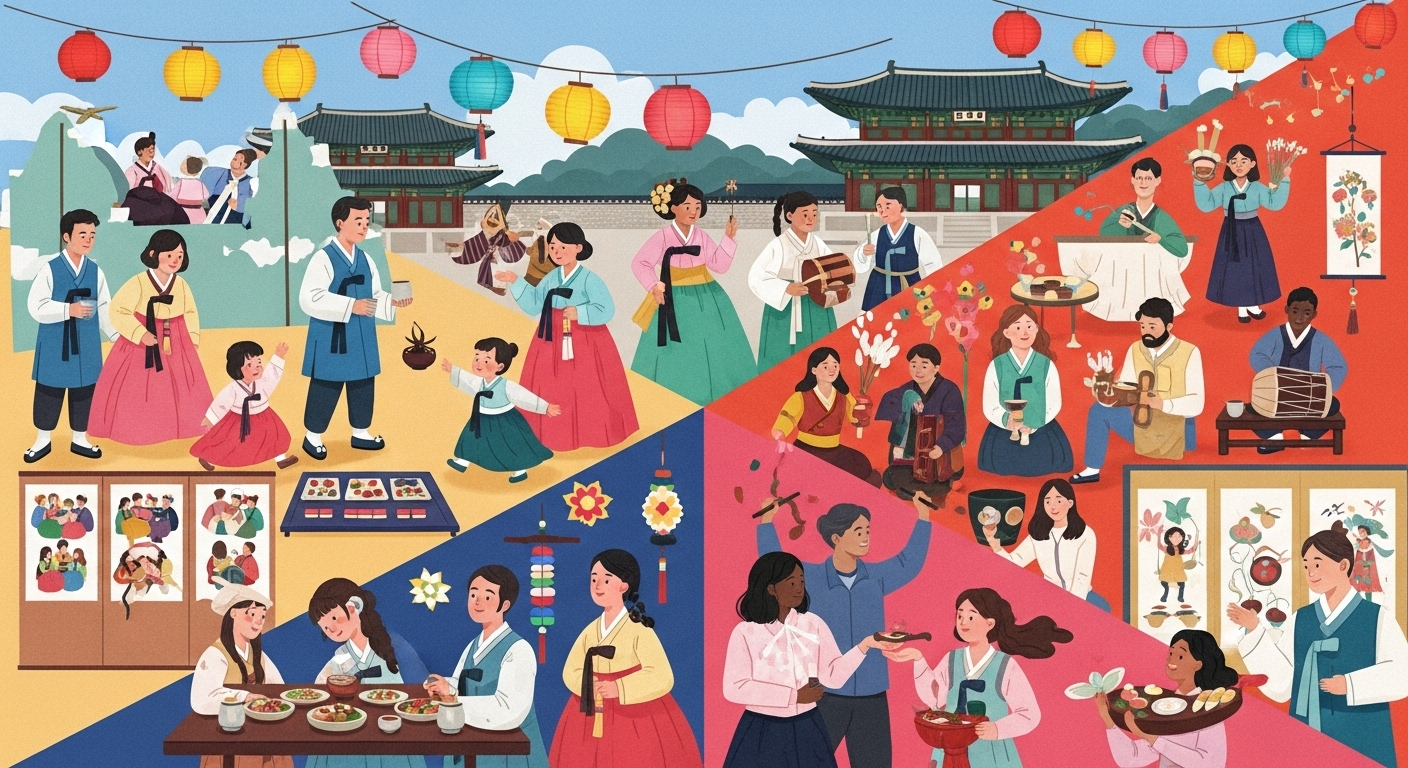 한국의 전통 명절(설, 추석)과 글로벌 문화교류 행사