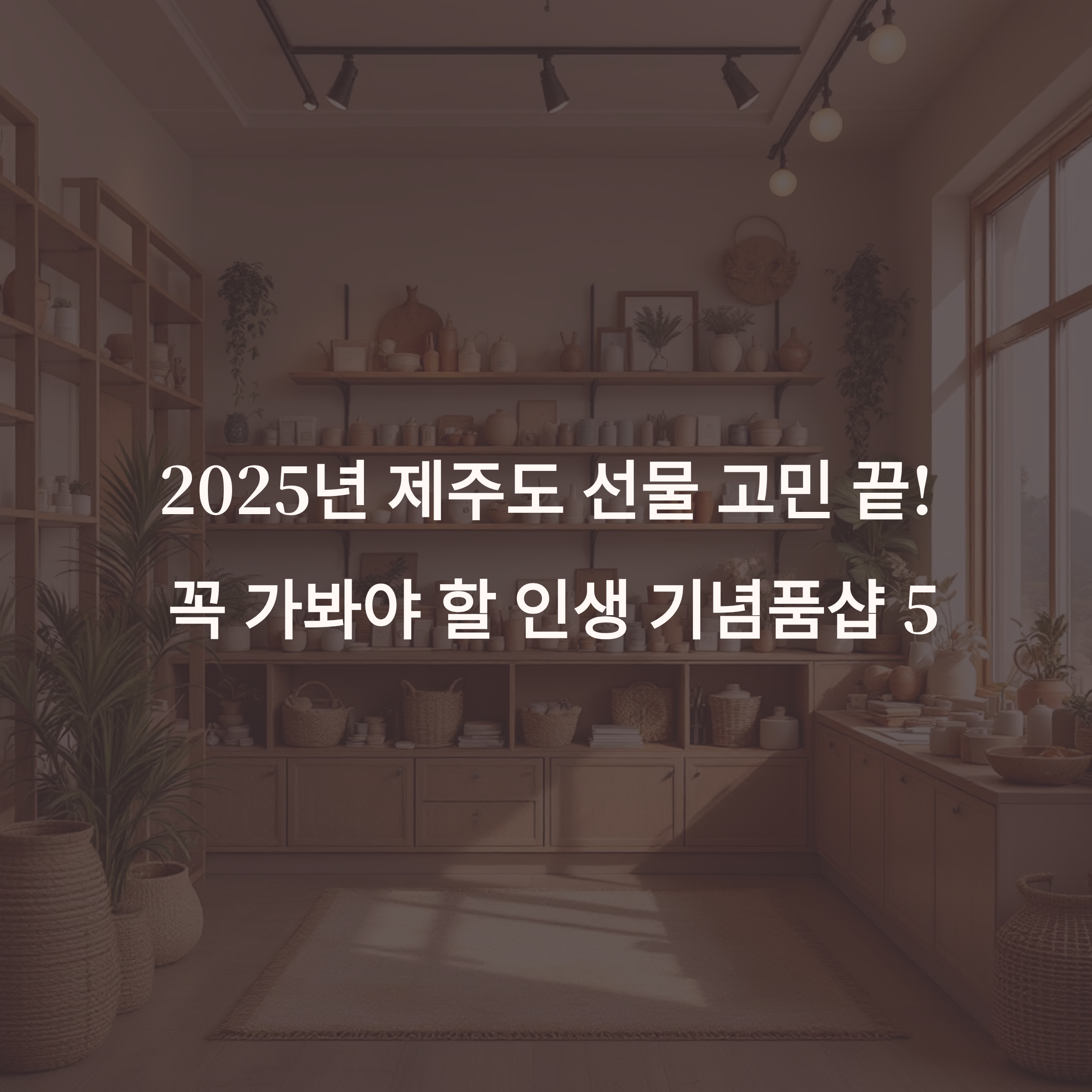 제주도 기념품 이제 고민 끝! 꼭 가봐야 할 기념품샵 TOP 5