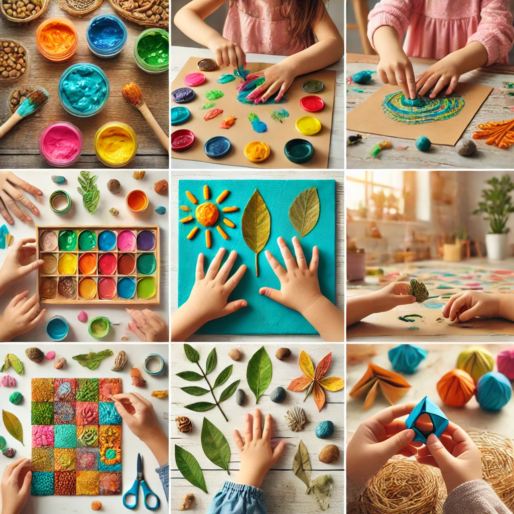 감각 발달을 돕는 미술 활동 예시