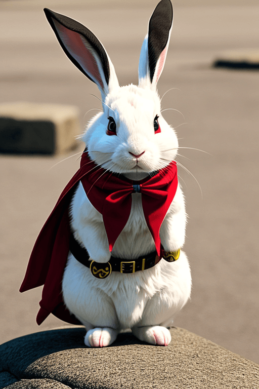 Playground AI로 생성한 그림(2) - 암살자와 토끼