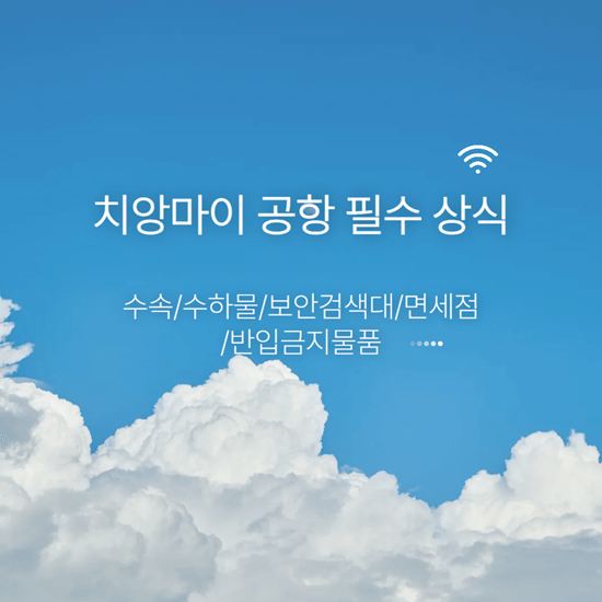 치앙마이 공항 보안검색