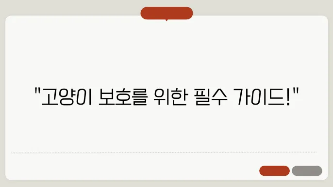 고양이 기생충 예방 시기와 약 종류 완벽 가이드