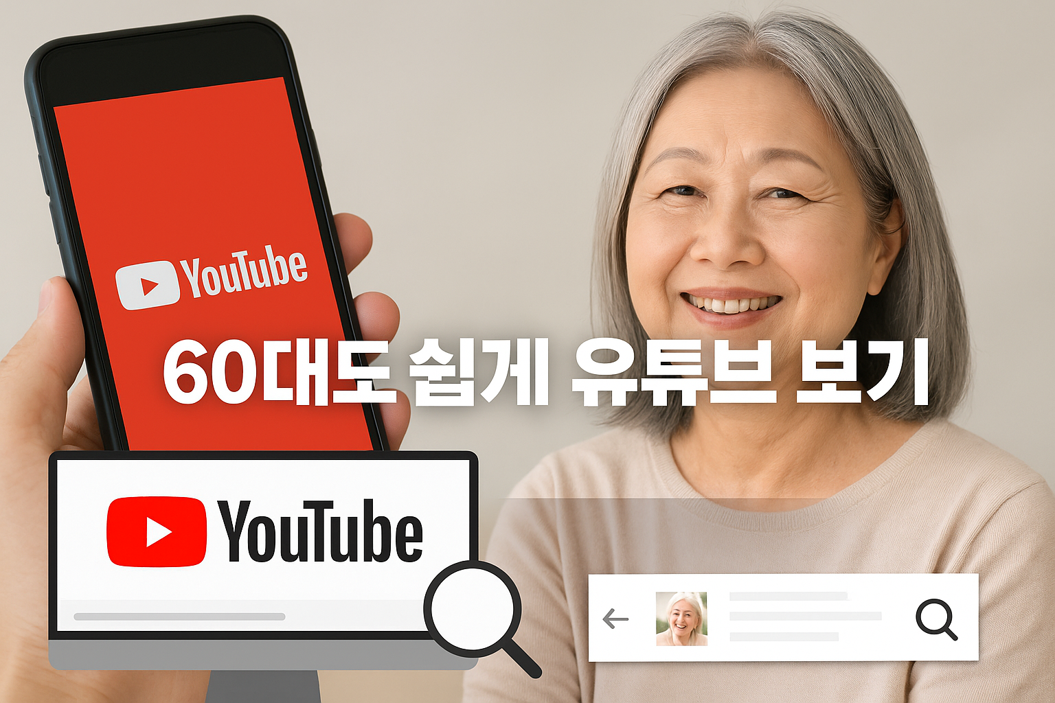 📺 60대 이후 디지털 생활, 쉽게 배우는 유튜브 시청법