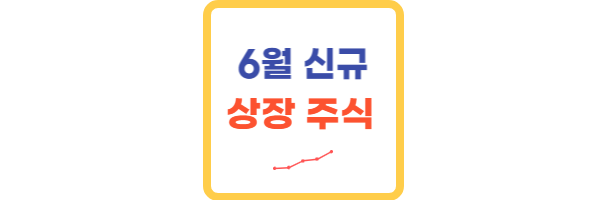 2024년 6월 신규상장 주식