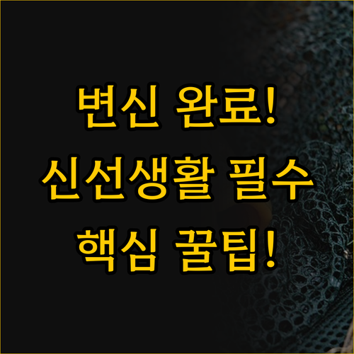 한 공간의 변신 미니냉장고로 시작하는..