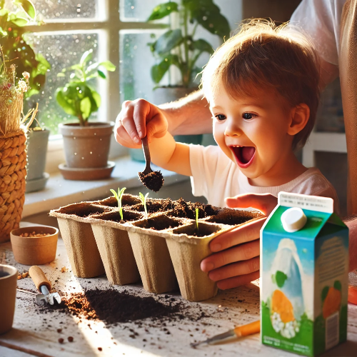 아이와 함께 작은 정원을 키우는 친환경 놀이