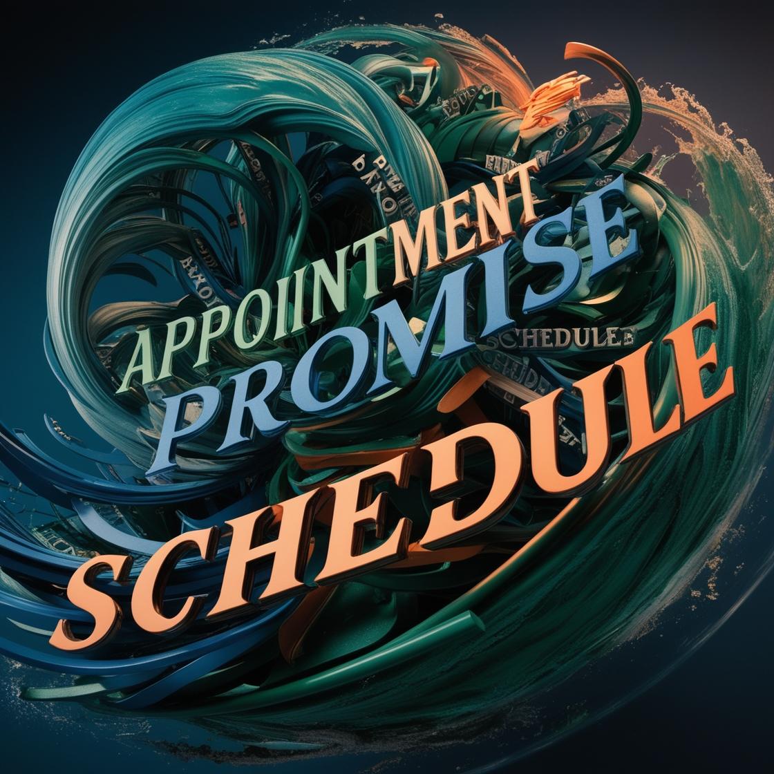 appointment, promise, schedule - 정확한 사용법