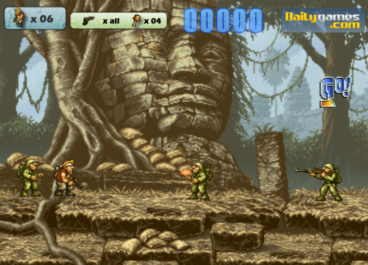 메탈슬러그-브루탈2-플래시게임-시작-화면