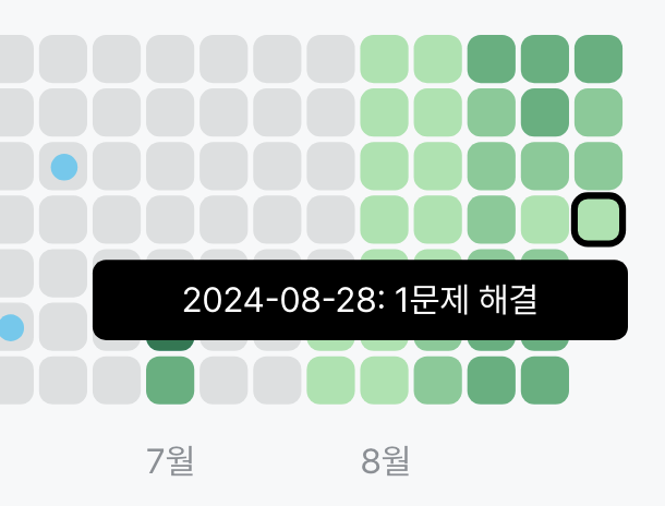 8월 28일 1문제 해결한 모습이다.