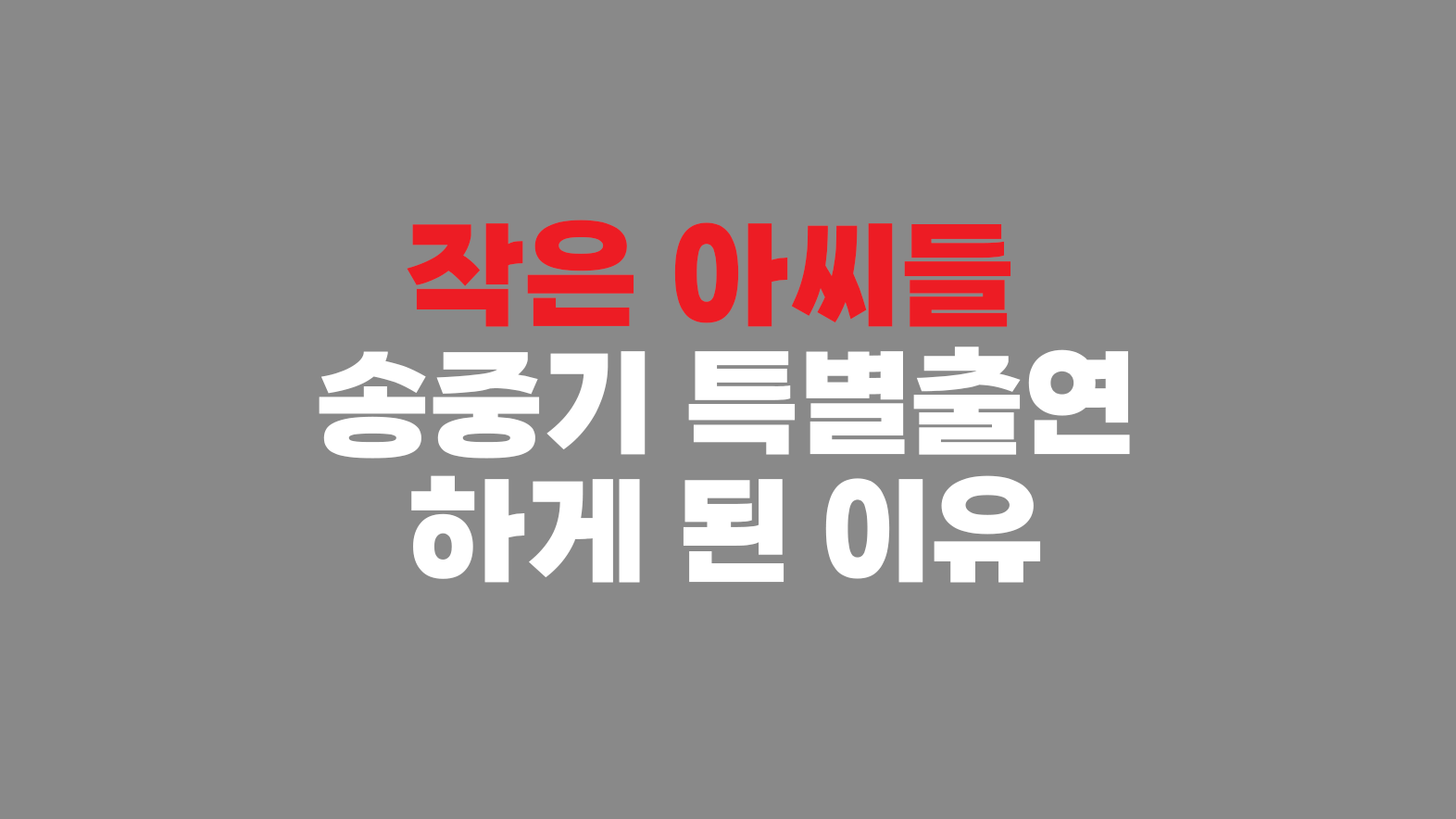 작은 아씨들 송중기 특별출연, 빈센조 보는 줄