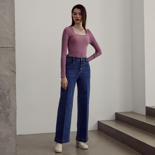 에고이스트 Label 스트레이트핏 레직기 데님팬츠 EN3ODP02