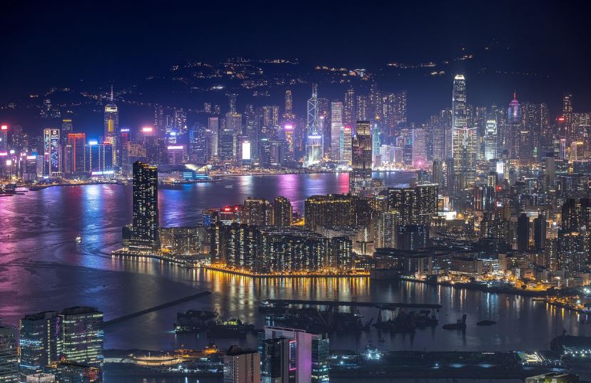 겨울 홍콩 랜드마크 관련 사진