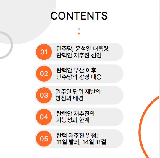 윤석열 대통령 탄핵 재추진