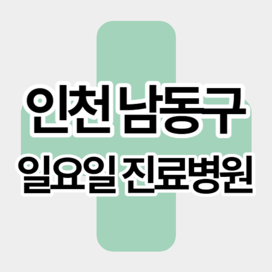 인천남동구_일요일진료병원_썸네일