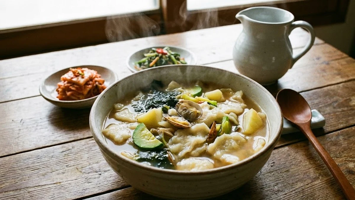 수제비반죽