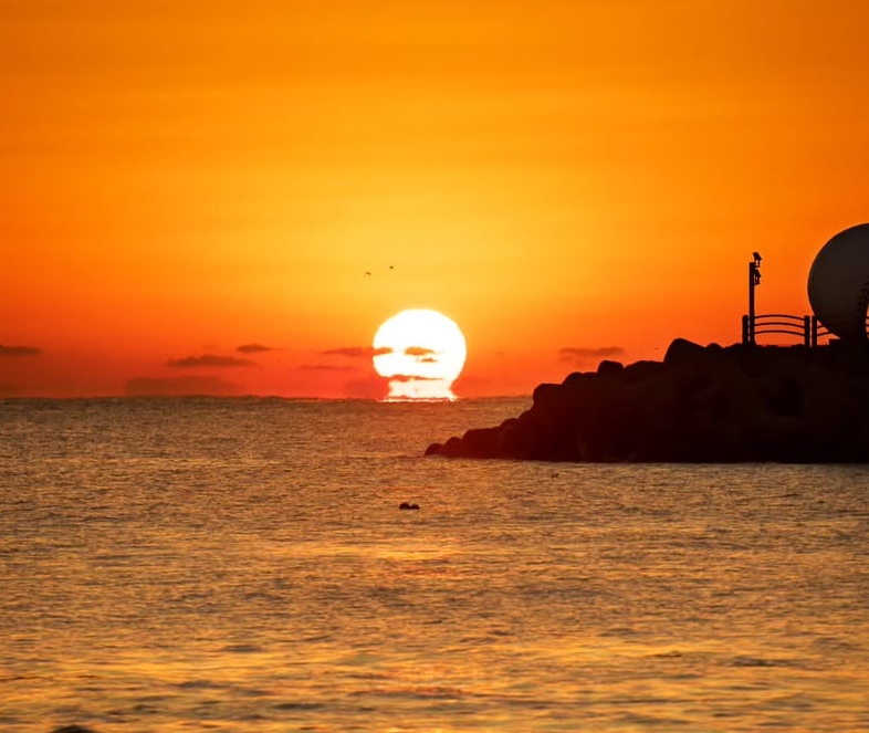 기장 칠암 방파제 일출