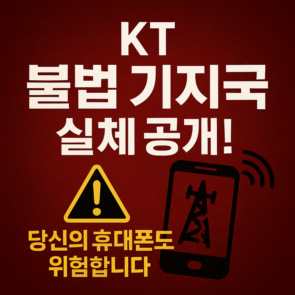 KT 불법 기지국 실체 공개! 당신의 휴대폰도 위험합니다