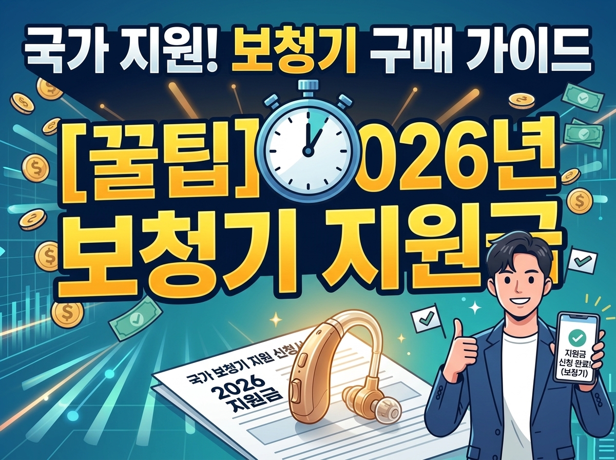 정부지원 보청기 보조금 2026년 최신 지침서