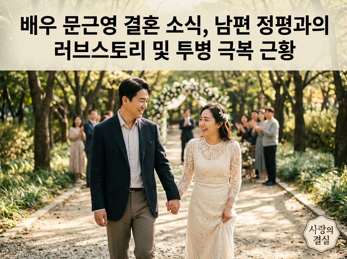 배우 문근영 결혼 소식, 남편 정평과의 러브스토리 및 투병 극복 근황