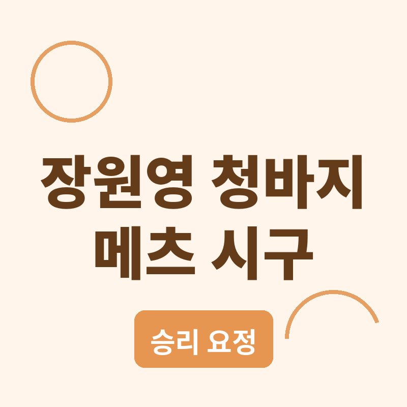 장원영 청바지 메츠 시구, 승리 요정 등극까지 비하인드 썸네일
