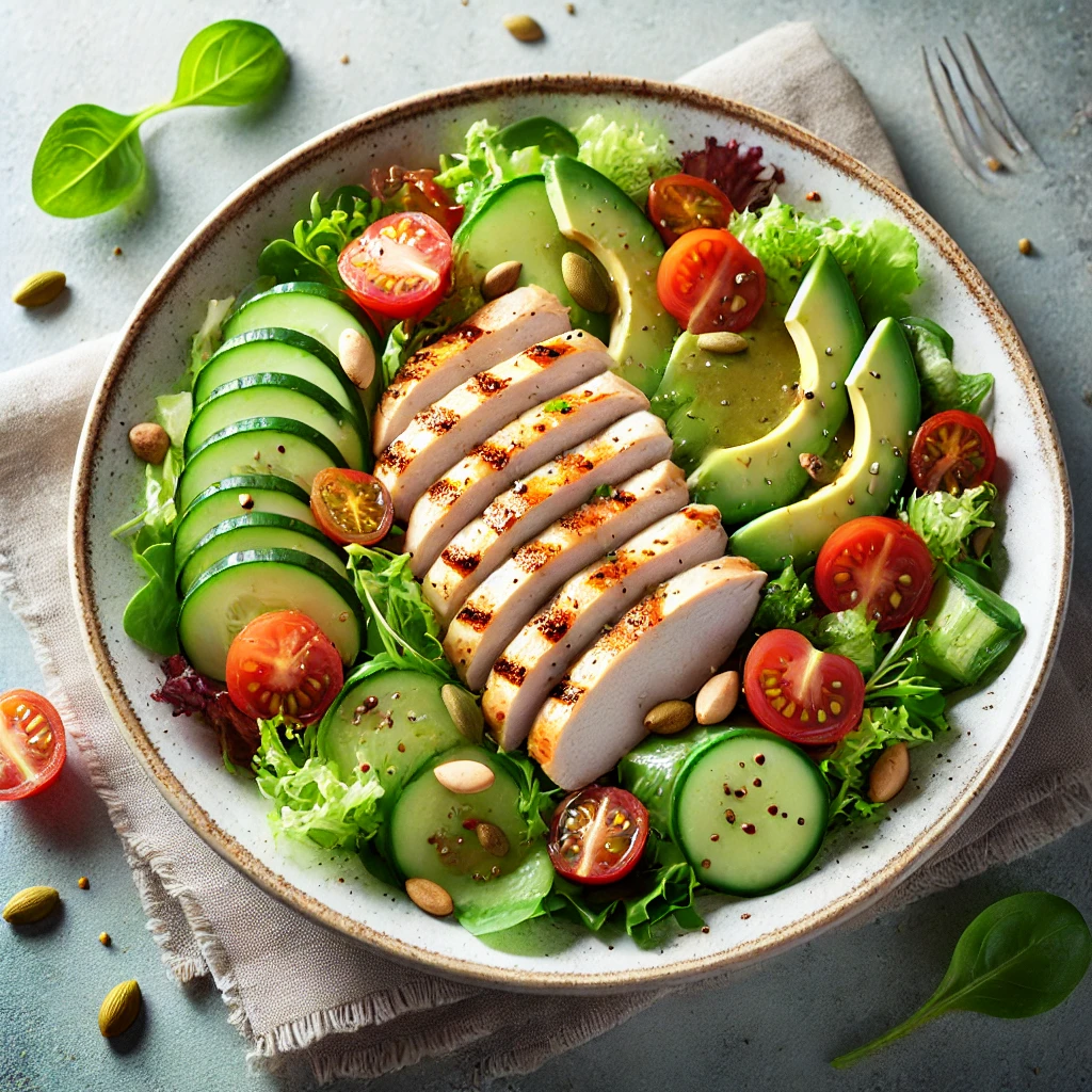 건강한 다이어트 음식 닭가슴살 샐러드