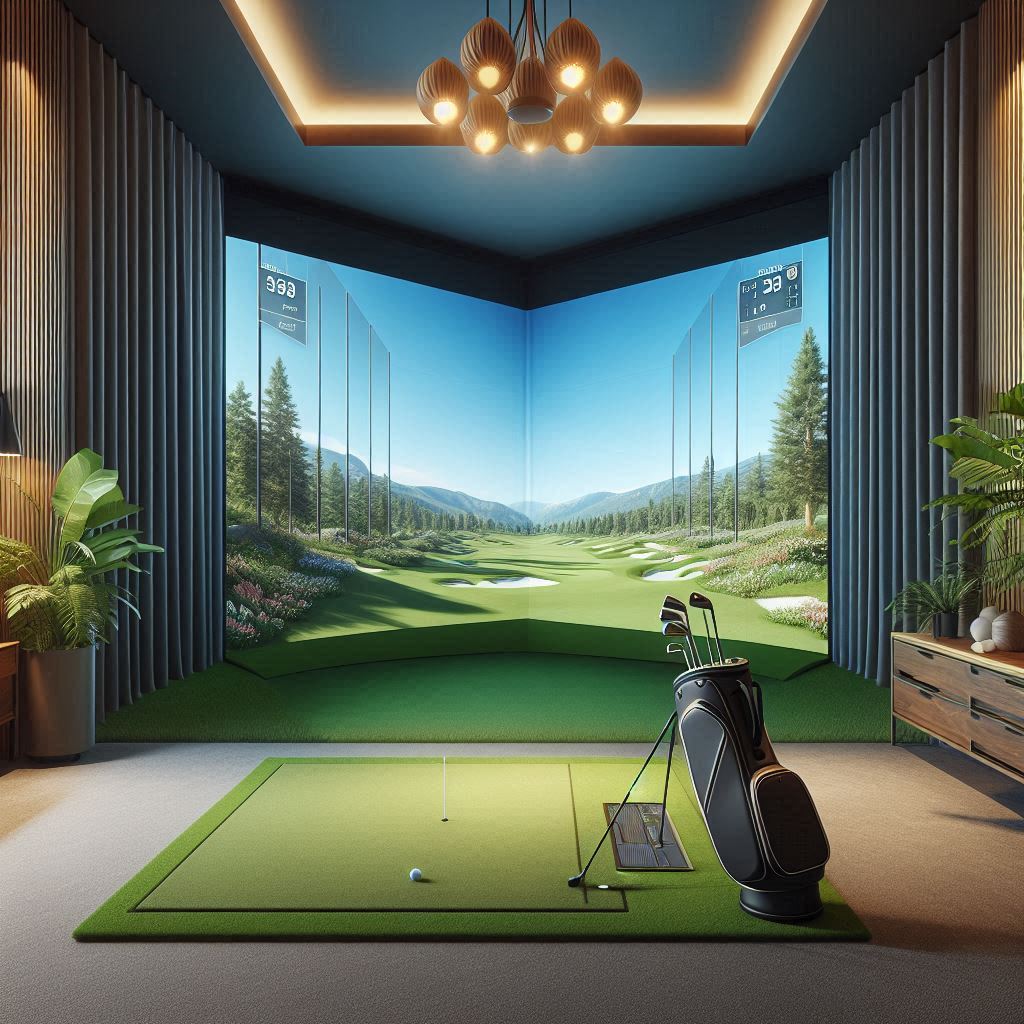 스크린골프장 배경