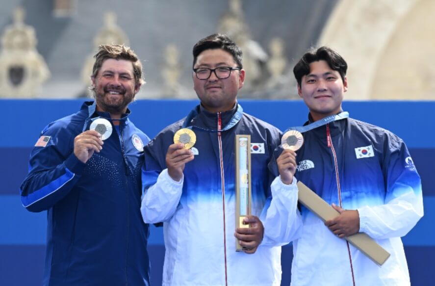 파리올림픽 남자양궁 개인전 결승 금메달 김우진 3관왕