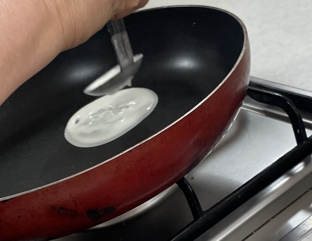 한식조리기능사 실기시험 준비 - 칠절판 - 문지르며 동글게 밀전병 만들기