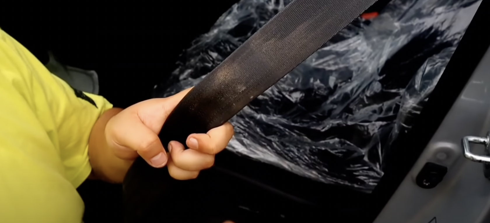 침수차량 안전밸트 끝까지 확인하기