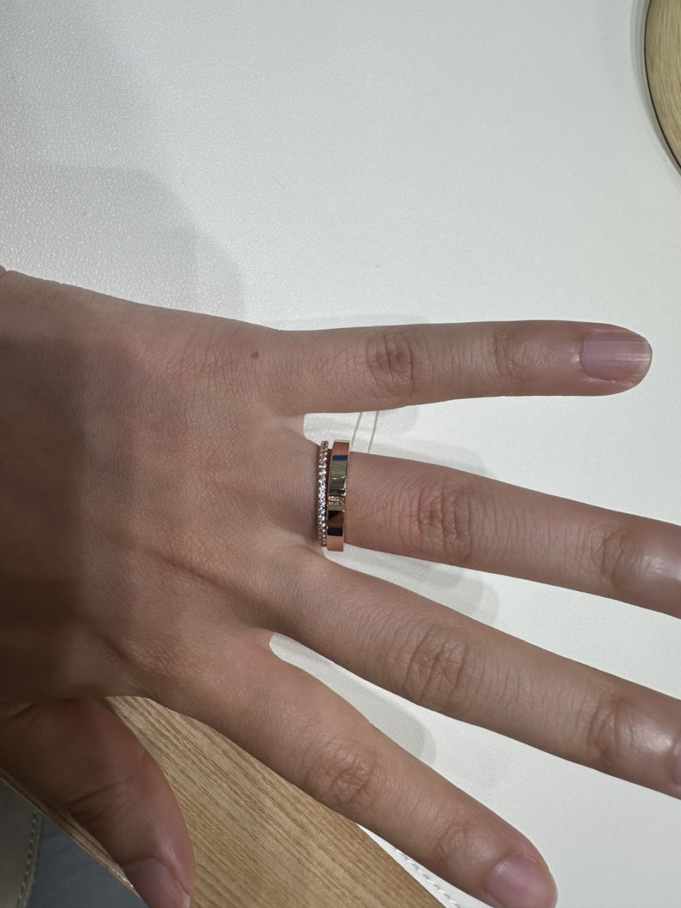 기본라인 핑크골드+가드링