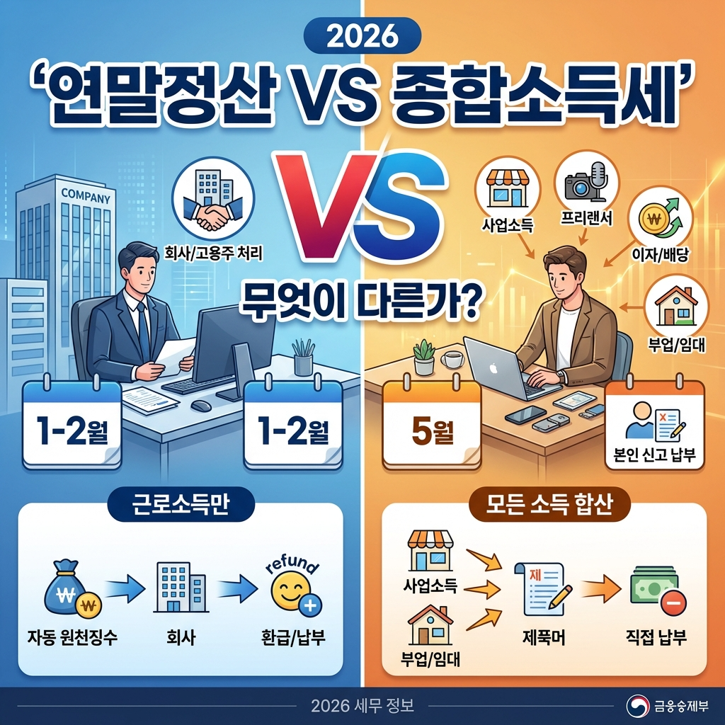 연말정산 vs 종합소득세