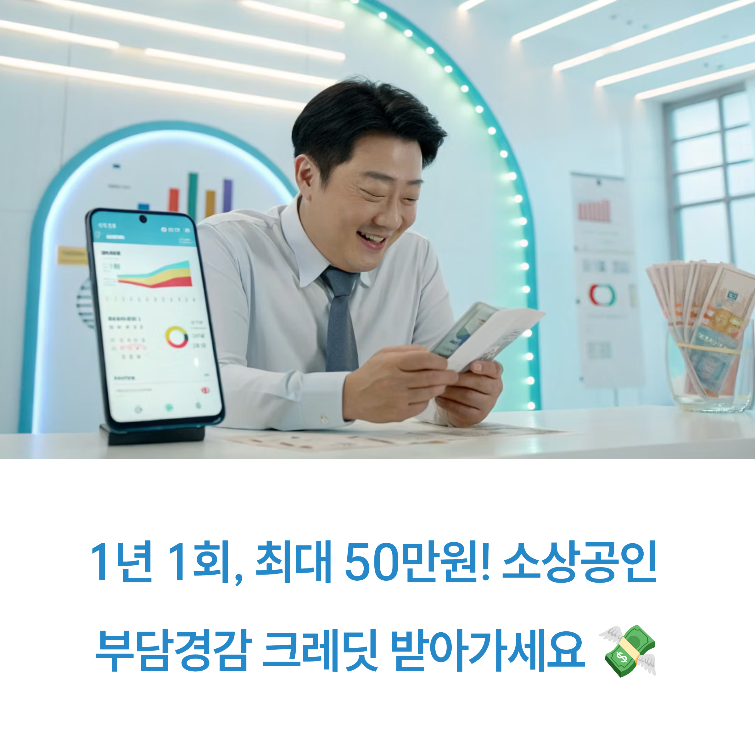 2025년 소상공인 부담경감 크레딧 50만원, 놓치지 않고 신청하는 5분 가이드!