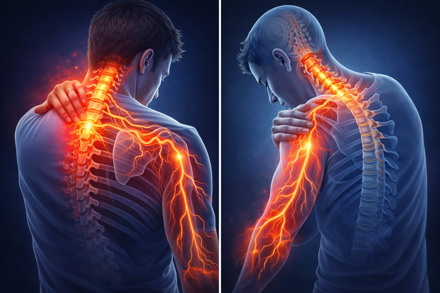 목디스크와 어깨 통증의 관계 분석 관련 이미지